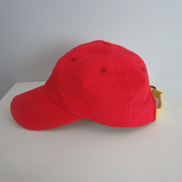 Vineyard Vines Hat Cap Mens One Size Red Yellow Whale Adjustable 100% Cotton - Picture 3 of 8